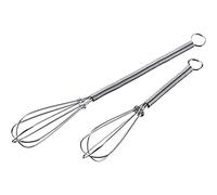 Westmark 2 mini whisks, made of 18/8 stainless steel, 15/20 cm long, silver, 12472270