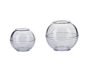 Westmark 2 Storage Balls, Stackable, Sizes: ø 7cm + ø 9 cm, 2 pcs., Plastic, BPA-free, Clear, 25722260
