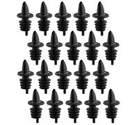 Westmark 20 Spirits/Vinegar/Oil Pourer for Bottles, Dispenser with Air Tube, Plastic Cork, Jet-Pour, Black, 411022E3