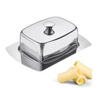 Westmark 20872260 Decorative Butter Dish Length 19 cm Stainless Steel Silver Sta