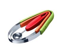 Westmark 3-piece Fruit Cutter Set - Practical Loop Cutters and Hollowing Spoon for Avocado, Melon, Kiwi, or Other Fruits and Vegetables - Stainless Steel
