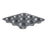 Westmark 32732260 Baking Tin for 9 Buns, Diameter 8.5 cm Each Steel, Non-Stick Coating, Anthracite