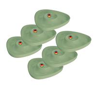 Westmark 6 Egg Cups, Triangular, Stackable, High Quality Plastic, Tri, Green, 207022EM
