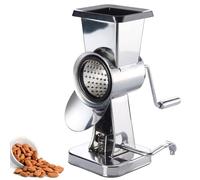 Westmark Almond Drum Mill Made Of Stainless Steel With 2 Grinding Drums And Suction Base, Height: 21 cm, Stainless Steel/Plastic, Exklusiv, Silver/Black, 97172260
