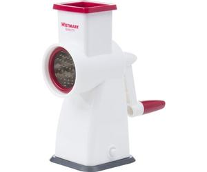 Westmark Almond Drum Mill With Suction Base, Height: 18.9 Cm, Stainless Steel/Plastic, Almondo, White/Red, 97152260