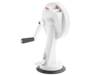 Westmark Bean Slicer With 2 Cutting Openings And Suction Foot, Stainless Steel Blades/Plastic Body, White/Anthracite, 11842260