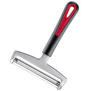 Westmark Cheese Slicer with Roll and Exchangeable Cutting Wire, Adjustable Cutting Thickness, Width: 12 cm, Stainless Steel/Aluminium/Plastic, Rollschnitt Gallant, Black/Red, 29272260