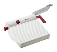 Westmark Cheese Slicer with sharp blade, Variable cutting thickness, Retro design, Stainless steel/aluminium/plastic, Fromarex, White/Red/Silver, 7000RT60
