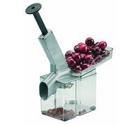 Westmark Cherry Pitter With Chute And Large Core Box, Plastic/Stainless Steel/Aluminium, Kirschomat, Silver/Black/Transparent, 40702260