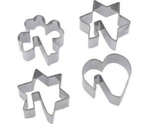 Westmark Cookie Cutters, Set Of 4, Various Shapes, Stainless Steel, Christmas Th