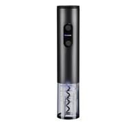 Westmark Corkscrew Vasco - Electric Wine Opener for Wine Bottles with Corks, Effortless corkscrewing with one Hand Operation, 4 x AA Batteries Required - Stainless Steel, Aluminium