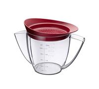 Westmark Fat Separator Jug with Strainer Lid, Volume: 1 Litre, Plastic, Transparent/Red, 30752260