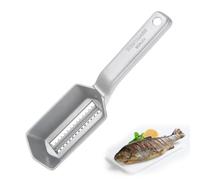 Westmark Fish Scaler With Scale Catching Tray, Aluminium, Special Food-Safe Coating, Stainless Steel, 21 X 5.9 X 5.3 cm, Scalex, Silver, 65002260
