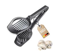Westmark Fruit & Mushroom Cutter Champion Black Edition - Precise Slicer for Mushrooms, Kiwi & Strawberries - Anthracite