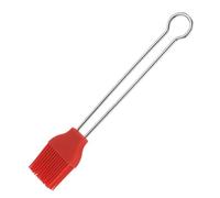 Westmark Frying and Baking Brush, Length: 20 cm, Silicone/Stainless Steel, Silicone, Red/Silver, 15432270