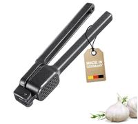 Westmark Garlic Press Biopress Black Edition - Ergonomic Garlic Press Dishwasher Safe - Extra-Grip Feel - Anthracite