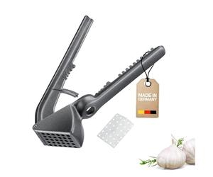Westmark Garlic Press Extracta Black Edition - Onion Press & Ginger Press - Multi-Purpose Press Made of Robust Aluminum - Anthracite