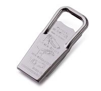 Westmark Bottle Opener and Sealer, bottle opener, screw cap opener, 3-in-1, steel/rubber, 8.6 x 3.7 x 1.5 cm, Hermetus, silver/red, 61832270