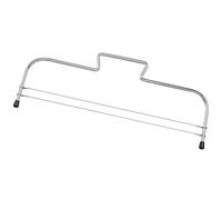 Westmark Horizontal Cake Cutter with 2 serrated cutting wires, Stainless Steel, Length: 32 cm, Simplex-Duo, Silver, 716022E1