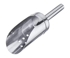 Westmark Ice Scoop for crushed ice and ice cubes, capacity: 120 ml, perforated, round, stainless steel, silver, 91222270