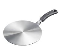 Westmark Induction Adapter Plate - Adapter Plate for Induction stoves to Make Conventional Pans Suitable for Induction, Plate with Handle - Stainless Steel, Ø 14 cm