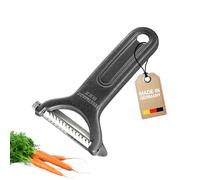 Westmark Julienne Cutter Quick-Spezial Black Edition - Vegetable Peeler for fine Strips, Carrots, Cucumbers & Zucchini - Anthracite