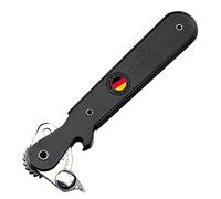 Westmark Lever Can Opener with Cap Opener, Length: 16.2 cm, Steel, Columbus, Assorted Colours: Black/Red/Silver, 10252270