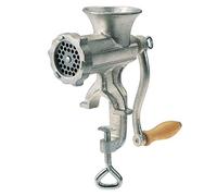 Westmark Meat Mincer With Perforated Disc, Sausage Funnel And Pastry Attachment, Screw Clamp For Table Mounting, Size 10, Tinned Cast Steel, Silver, 97542260