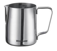 Westmark Milk Jug Brasilia 220 ml - Ideal for Coffee Cream, Milk, Honey and Other Coffee and Tea Additives, Barista Accessories - Stainless Steel