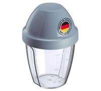 Westmark Mixing and Shaker Cup with removable mixing disc, Volume: 0.25 l, Height: 12.8 cm, Plastic, BPA-free, Mix-Ei, Colour: Clear/Blue, 3089227B