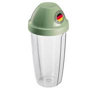 Westmark Mixing and Shaker Cup with removable mixing disc, Volume: 0.5 l, Height: 18.7 cm, BPA-free, Colour: Clear/Green, 3090227M