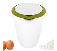 Westmark Mixing Bowl With Two-Part Lid, 1 L, With Spout, Plastic, White/Apple Green, 3151227A