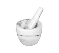 Westmark Mortar and Pestle Made of Marble, Tall, Inner Diameter: Approx. 7.5 cm, Marmor, Gourmet, White/Grey, 69592260