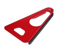 Westmark Multi-Purpose Opener with Rubber Lip - Practical Glass and Bottle Opener/lid Opener, Length: 17 cm, Steel/Rubber - red, 1049227R