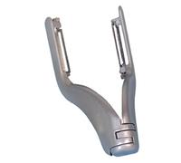 Westmark Double Vegetable Peeler, Asparagus Peeler, Stainless Steel Blades, Peel-Star, Aluminium, Food-Safe Coating, 60502260