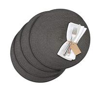 Westmark Placemats, 4 pieces, Ø 38 cm, Polypropylene, Anthracite, Saleen Edition: Circle