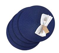 Westmark Placemats, 4 pieces, Ø 38 cm, Polypropylene, Blue, Saleen Edition: Circle