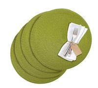 Westmark Placemats, 4 pieces, Ø 38 cm, Polypropylene, Green, Saleen Edition: Circle
