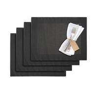 Westmark Placemats, 4 pieces, 42 x 32 cm, Synthetic, Anthracite/Grey, Saleen Edi