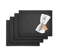 Westmark Placemats, 4 pieces, 42 x 32 cm, Synthetic, Anthracite/Grey, Saleen Edition: Home