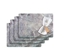 Westmark Placemats, 4 pieces, 43.5 x 30 cm, PET, Grey, Saleen Edition: Marmor (M