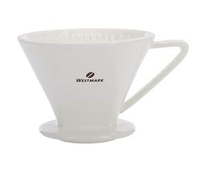 Westmark Porcelain Coffee Filter/Holder, Filter Size 2, For Up To 2 Cups Of Coffee, Brasilia, Porcelain, 24472260