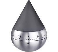 Westmark Presence 10932260 Mechanical Timer for 60 Minutes Elegant Design Stainless Steel/Plastic Silver/Black