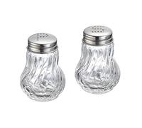 Westmark Salt And Pepper Shaker Set, 2 Pieces, Volume: 50 Ml Each, Glass/Stainless Steel, Berlin, Silver/Transparent, 65362270