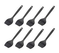 Westmark Set of 8 Raclette Scrapers/Mini Spatulas, Length: 16.6 cm, Plastic, Gourmetta, Black, 204522E3