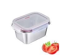 Westmark Stainless Steel Lunch Box - Leak-Proof Lunch Box - Microwave & Oven Safe, BPA Free - Bento Box for School, Work & Daycare - Silver, 1000 ml