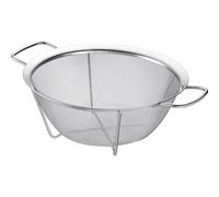 Westmark Stand-Up Sieve - Fine-mesh Stainless Steel Sieve with Stable Base and Handles for Secure Placement and Transport, Wide Rim, Dishwasher Safe - ø 22 cm
