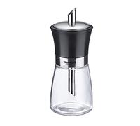 Westmark Sugar Dispenser, Capacity: 190 ml, Glass/Stainless Steel/Plastic, Blacky, Transparent/Black/Silver, 63592260