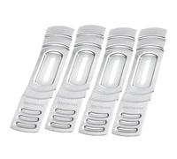 Westmark Sugar Tongs Set of 4 - Fire Punch Bowl Set for Individual Sweetness - Durable Stainless Steel - Silver, 4 x Ø 9.5 cm