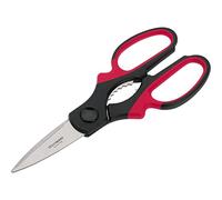 Westmark Universal Household Scissors, Blade Length: 7 cm, Built-In Cap Opener, Stainless Steel/Plastic, Black/Red/Silver, 13752280